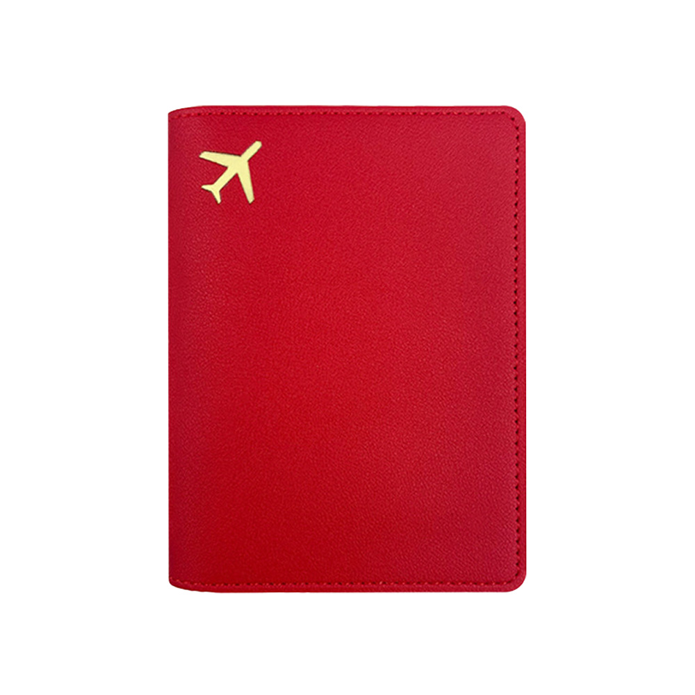 Multi-Color PU Leather Passport Cover Red Multi-Color PU Leather Passport Cover Red
