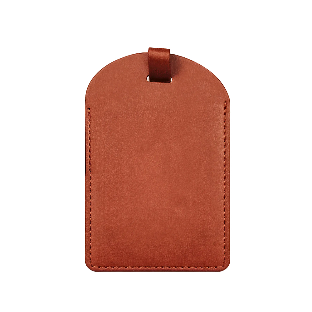 Premium PU Leather Personalized Luggage Tags Brown Premium PU Leather Personalized Luggage Tags Brown