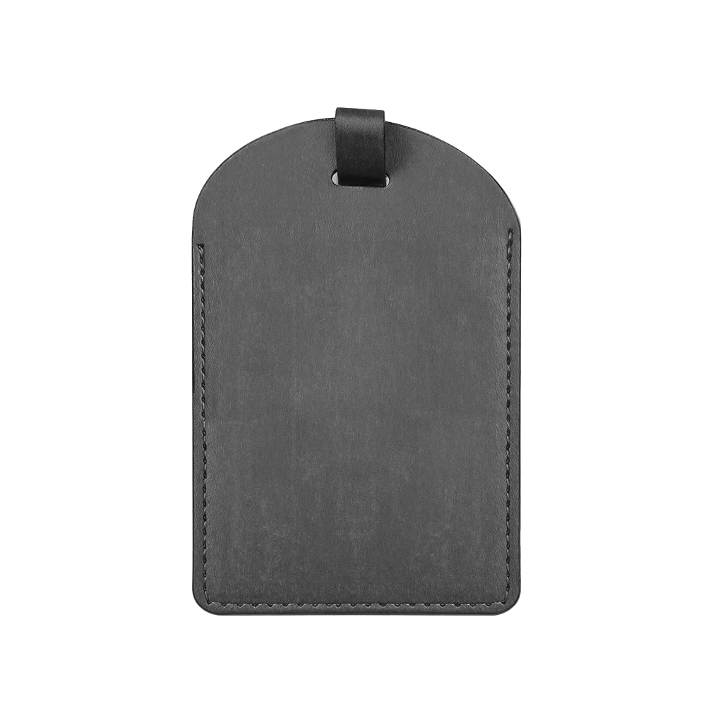 Premium PU Leather Personalized Luggage Tags Gray Premium PU Leather Personalized Luggage Tags Gray