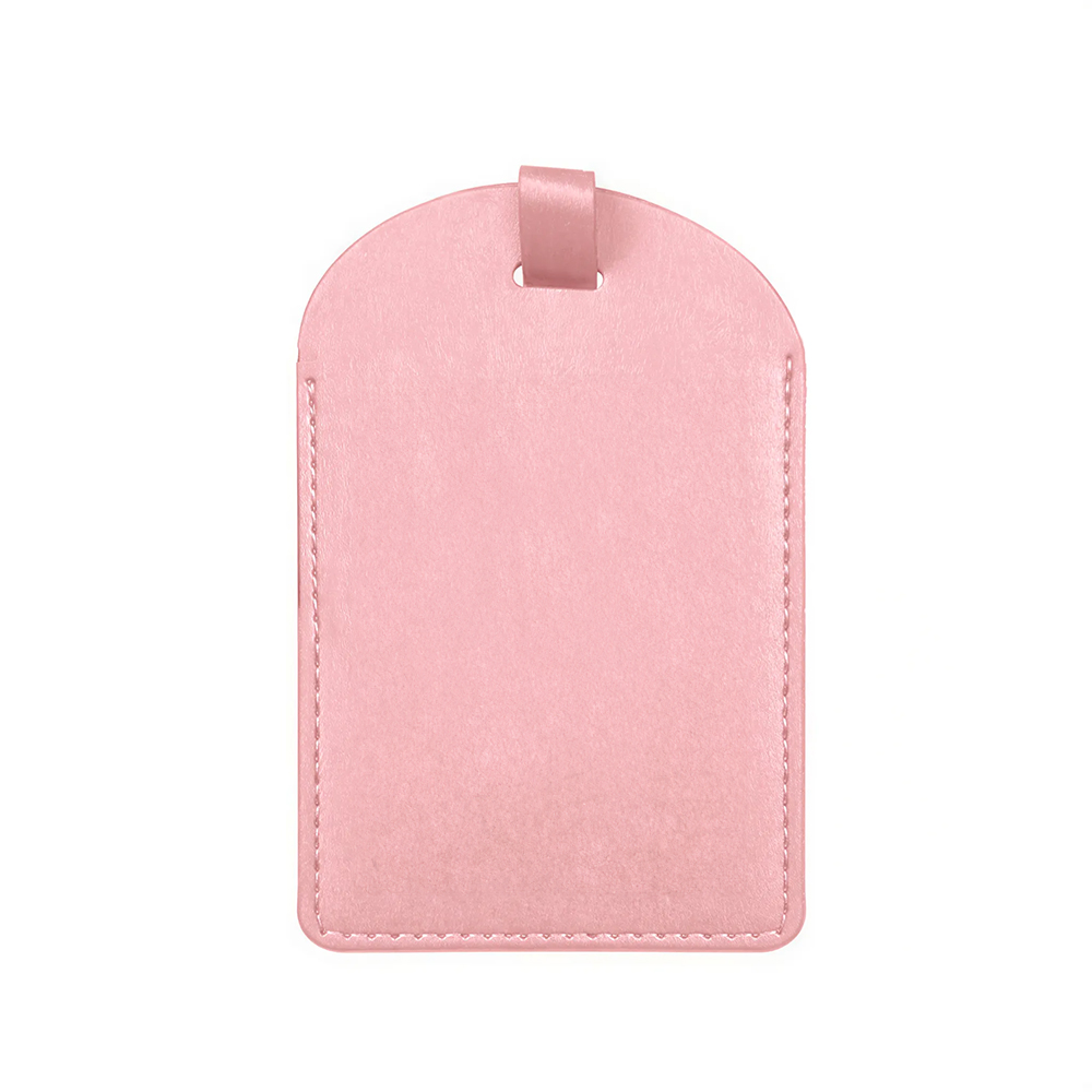 Premium PU Leather Personalized Luggage Tags Pink Premium PU Leather Personalized Luggage Tags Pink