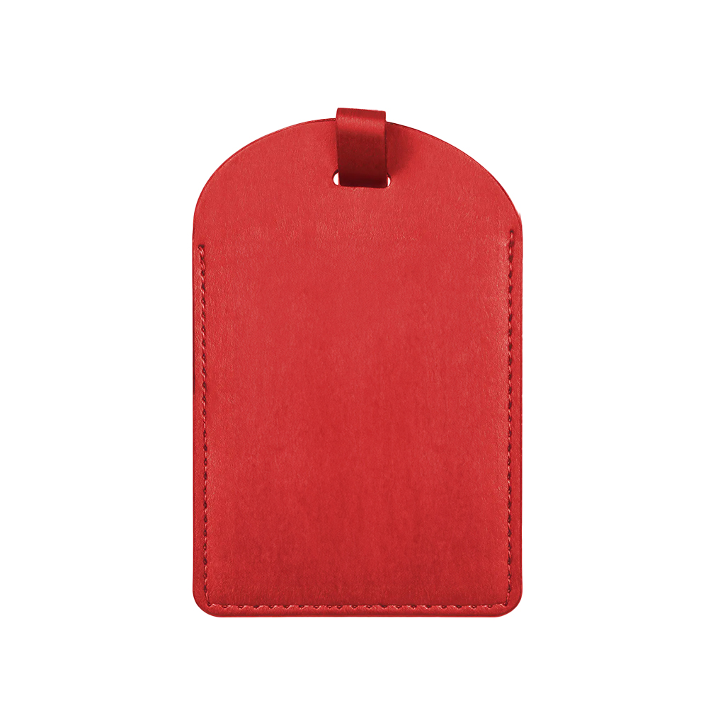 Premium PU Leather Personalized Luggage Tags Red Premium PU Leather Personalized Luggage Tags Red