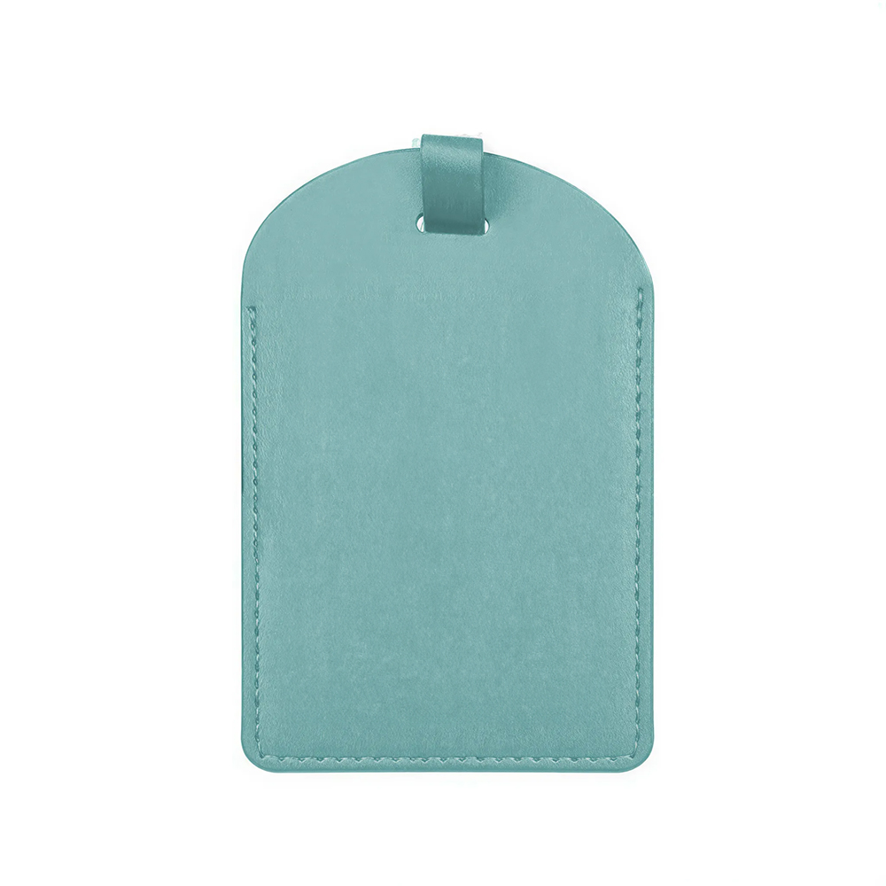 Premium PU Leather Personalized Luggage Tags Sky Blue Premium PU Leather Personalized Luggage Tags Sky Blue