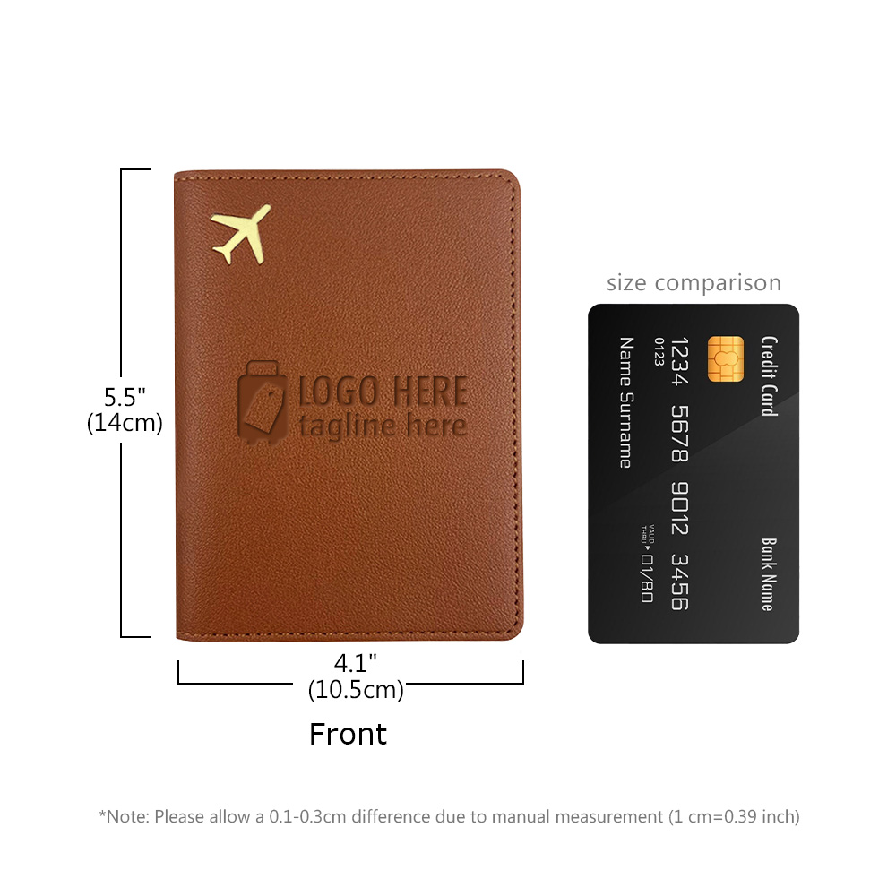 Scale shot of Multi-Color PU Leather Passport Cover