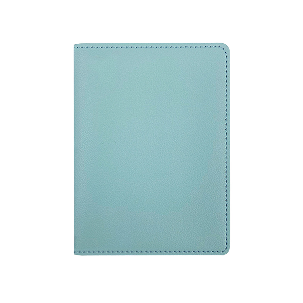 Thick PU Leather Passport Holder (6 Card Slots) Lidlt Blue