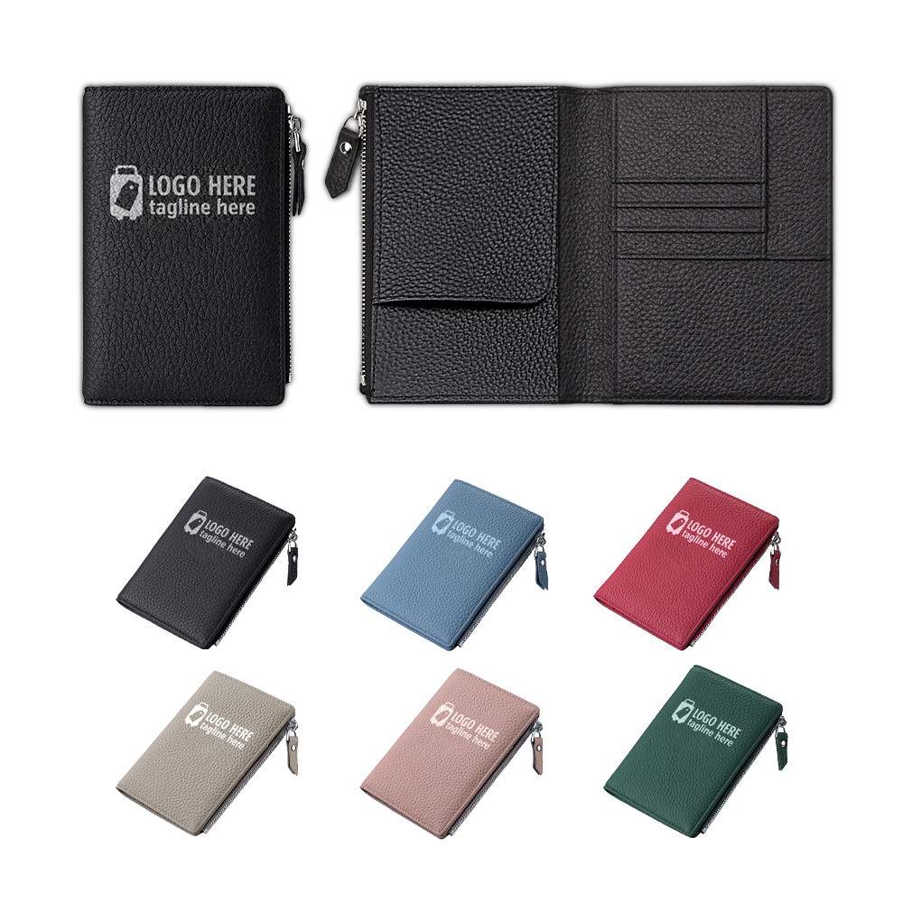 Group shot of Long Full-Grain Leather Passport Wallet
