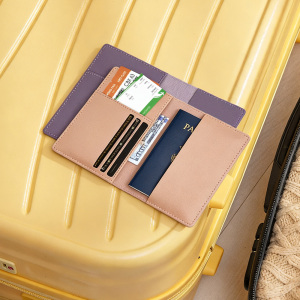Thick PU Leather Passport Holder (6 Card Slots)