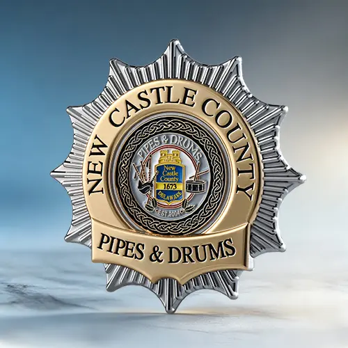 New Castle County Pipes & Drums Badge