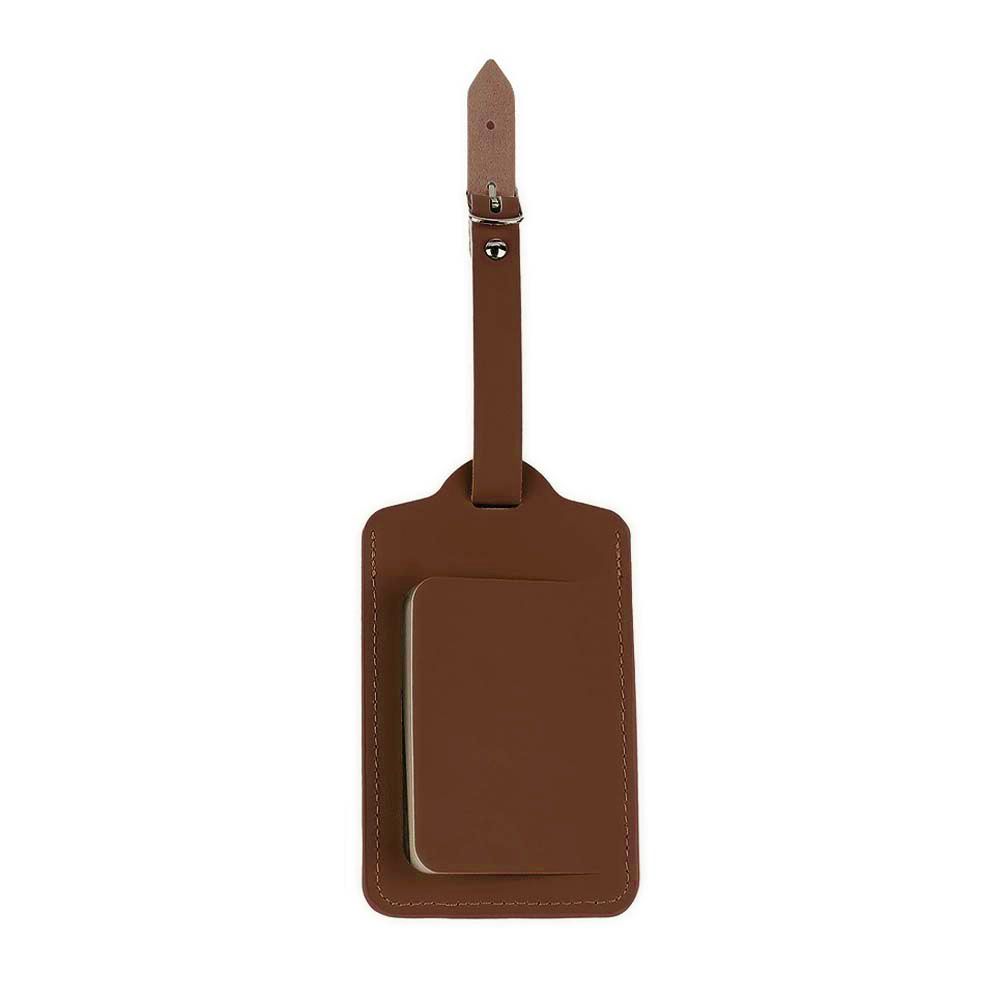 Premium Flap Travel Tag In Rich Colors Brown