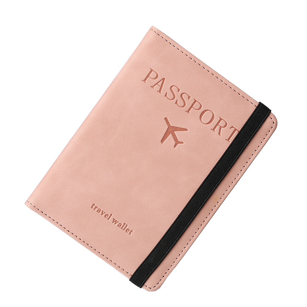 Soft-Touch RFID Travel Passport Holder Pink
