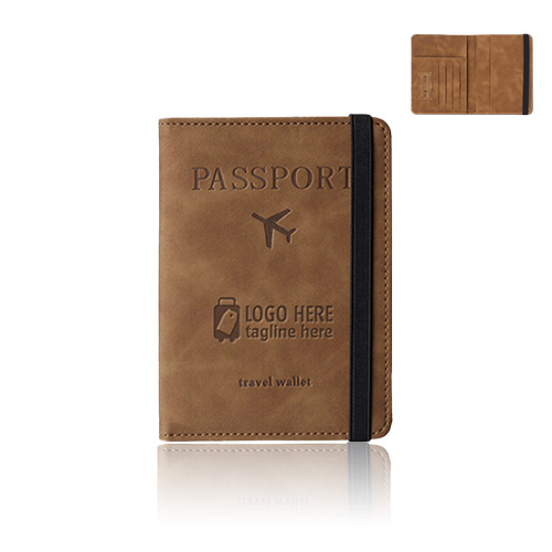 Soft-Touch RFID Travel Passport Holder
