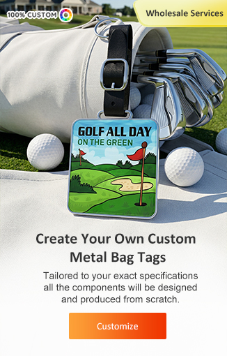 Create Your Own Custom Metal Bag Tags Create Your Own Custom Metal Bag Tags