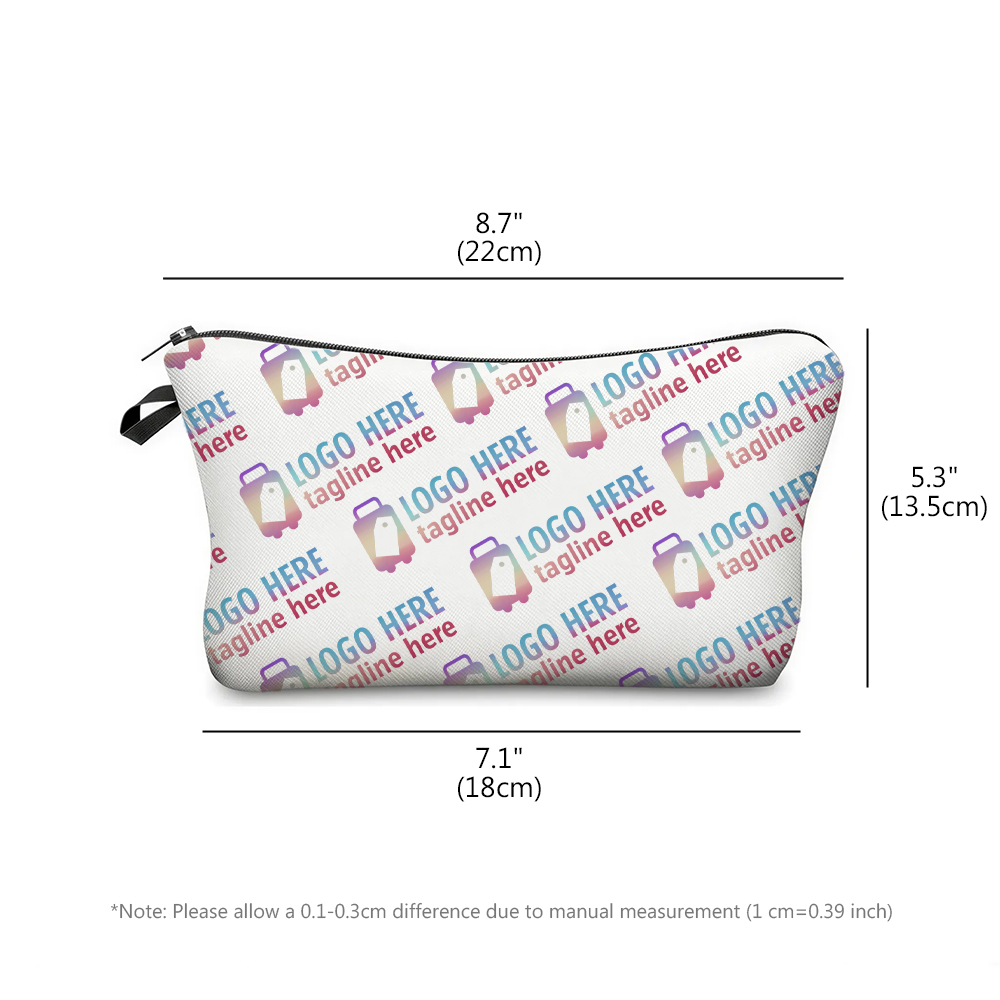 Scale shot of Custom Printed Travel Toiletry Organizer (Full Print)