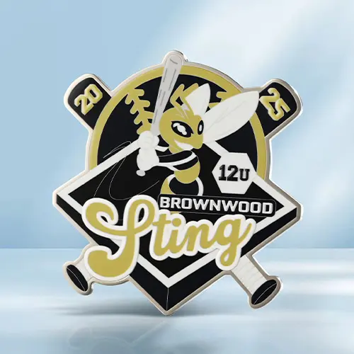 Brownwood Sting Baseball Pin Brownwood Sting Baseball Pin