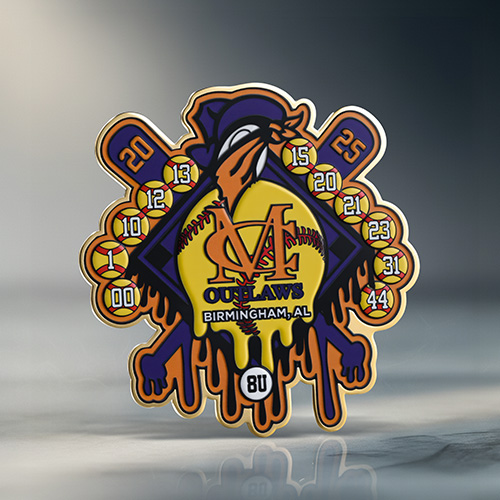 Outlaws Baseball Pins