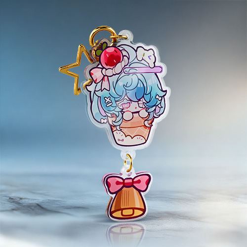 Belle Bow Custom Keychain Charms