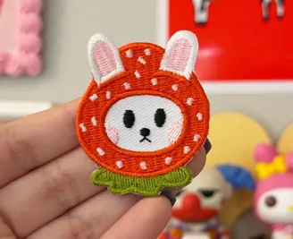 Cute Strawberry Embroidered Patches