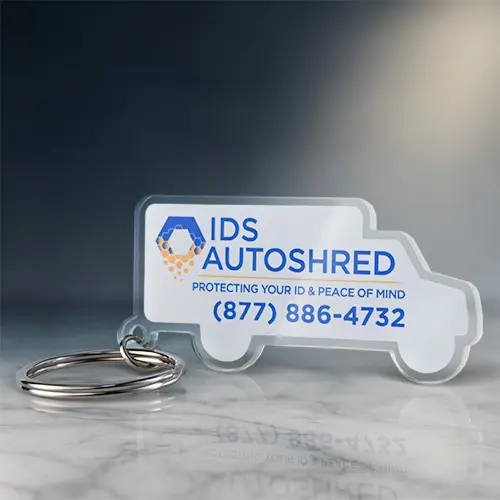 IDS Autoshred Branded Keychains IDS Autoshred Branded Keychains