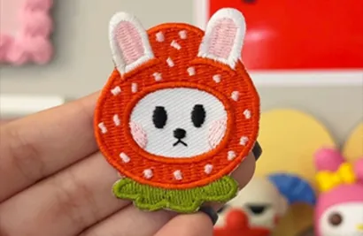 Cute Strawberry Embroidered Patches
