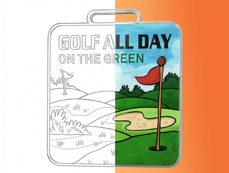 Golf Bag Tags Preview