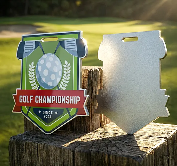 Custom Single Sided Metal Bag Tags