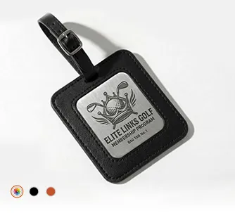 elite links golf membership program leather tag engraved