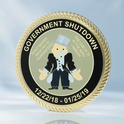 Government Shutdown Personalized Challenge Coins Government Shutdown Personalized Challenge Coins