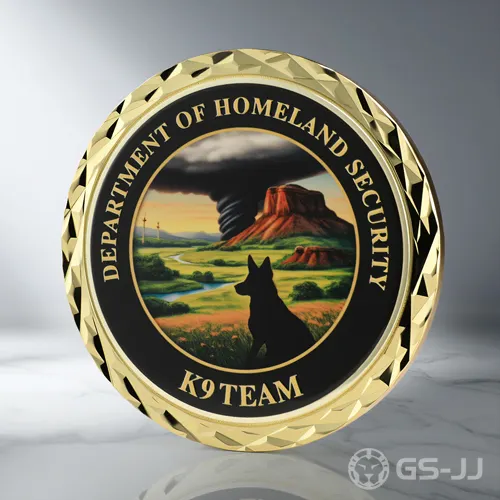 Oklahoma DHS K9 Personalized Challenge Coins Oklahoma DHS K9 Personalized Challenge Coins