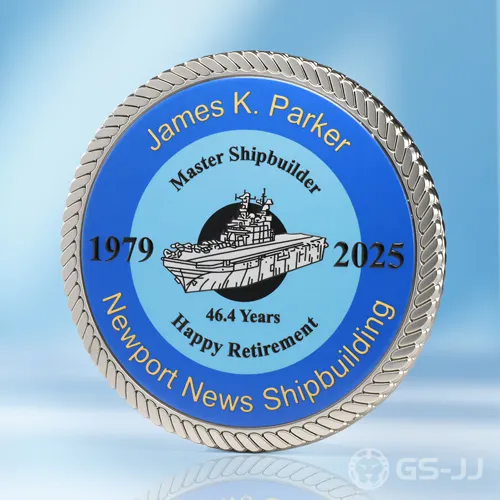 Master Shipbuilder Retirement Challenge Coins Master Shipbuilder Retirement Challenge Coins