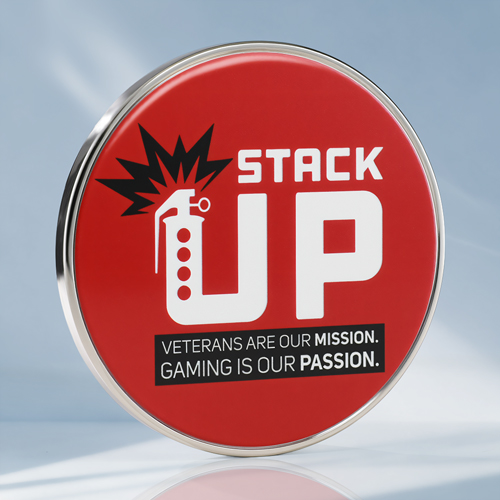 STACK UP Veterans Gaming Challenge Coins