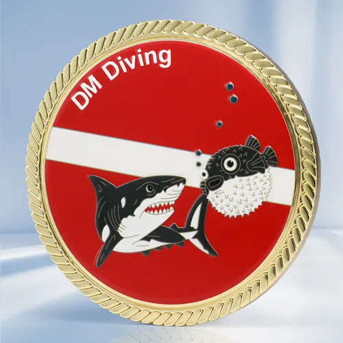 Custom Diving Challenge Coins Custom Diving Challenge Coins