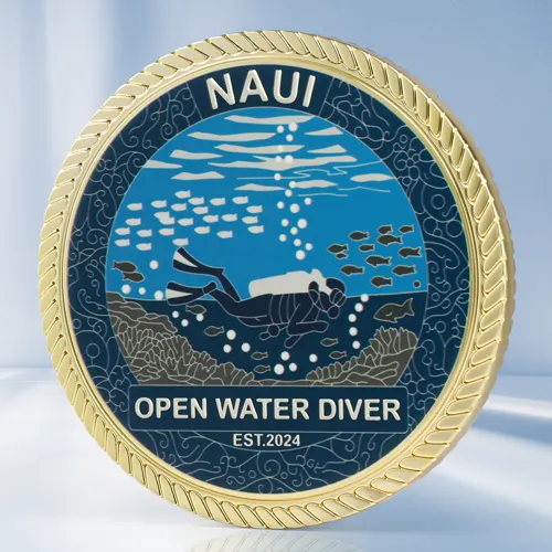 Custom Diving Challenge Coins Custom Diving Challenge Coins