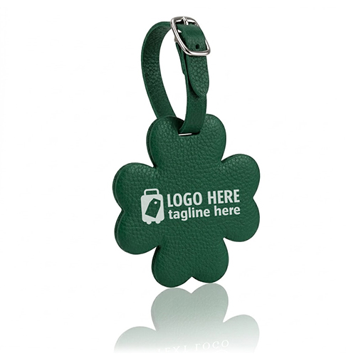 Clover Shaped PU Luggage ID Tag