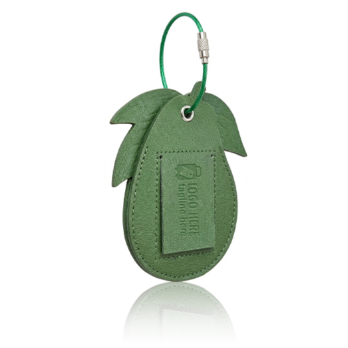 Creative Avocado Top Layer Leather Luggage Tag