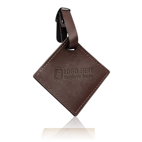 Creative Square Leather Luggage Tags
