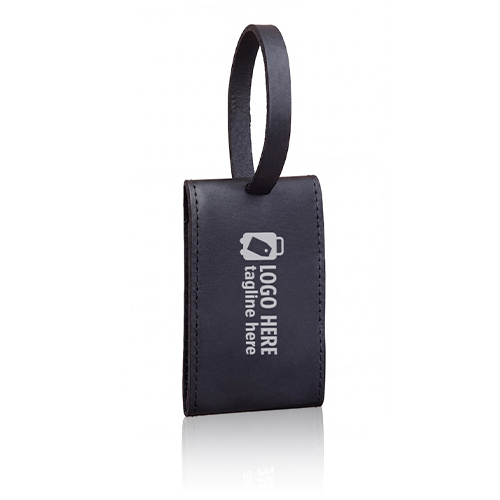 Aangepaste PU-lederen ID-tag met metalen gesp