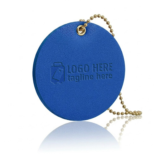 Customized PU Leather Round Luggage Tag