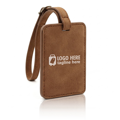 Afdrukbare logo PU lederen bagagelabels