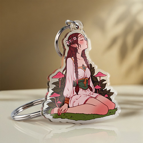  Mushroom Elf Character Keychains