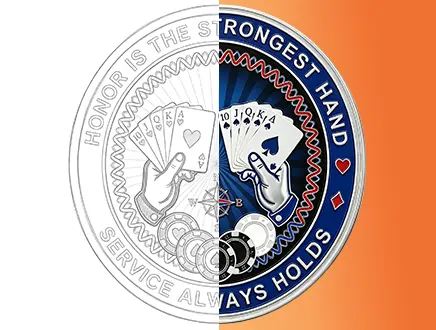 3-D rendering for real-to-life products effect of spinning challenge coin