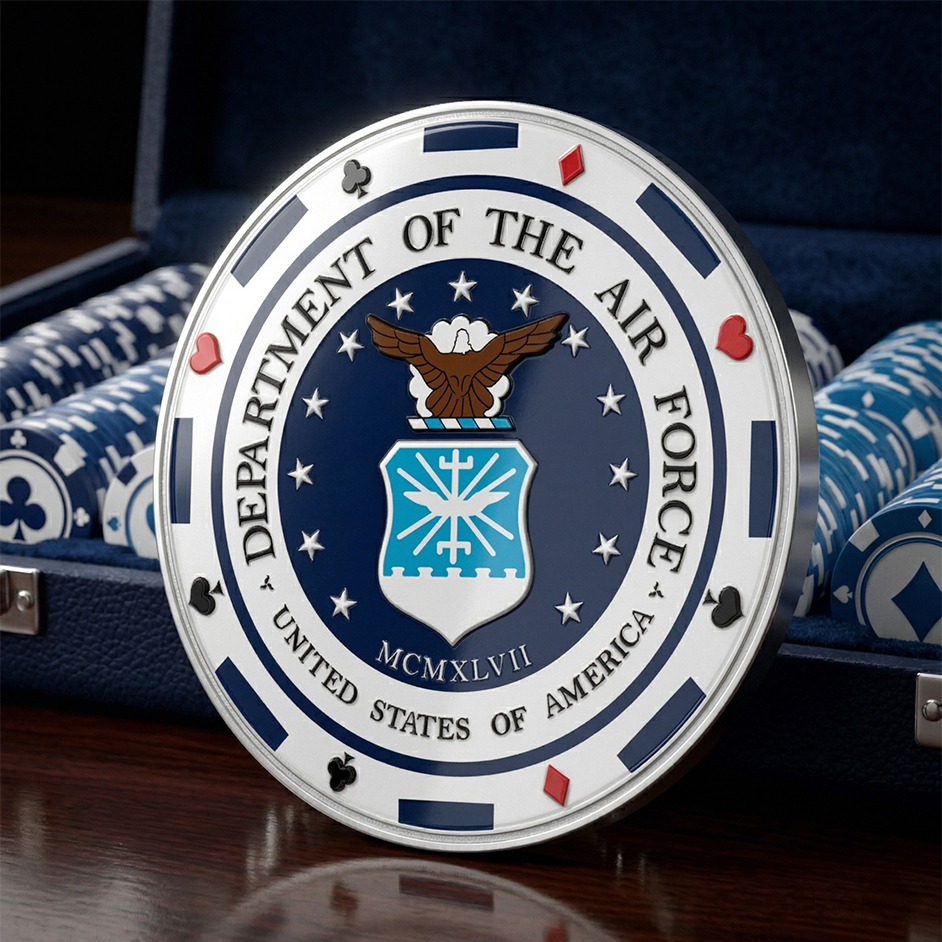 US Air Force Official Emblem Poker Chip Coin
