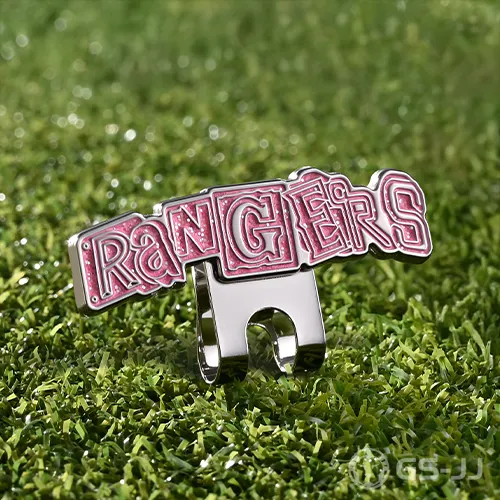 Custom Rangers Pink Glitter Soft Enamel Hat Clip Custom Rangers Pink Glitter Soft Enamel Hat Clip