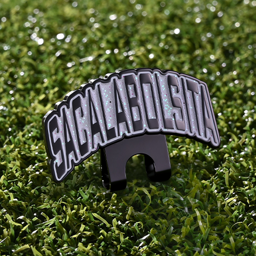 Custom SABALABOLISTA Glitter Soft Enamel Hat Clip