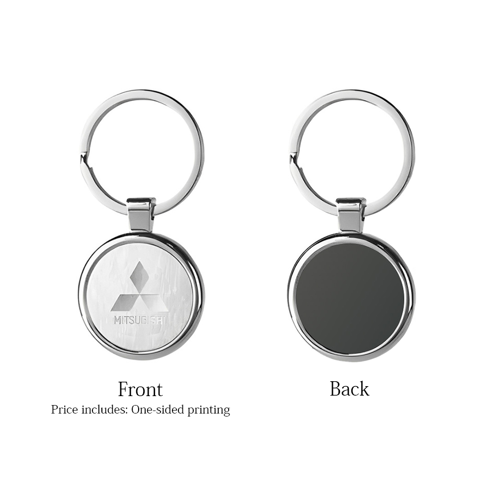 Round satin metal keychain Round satin metal keychain