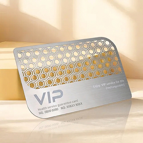 Silver Stainless Steel Business Cards