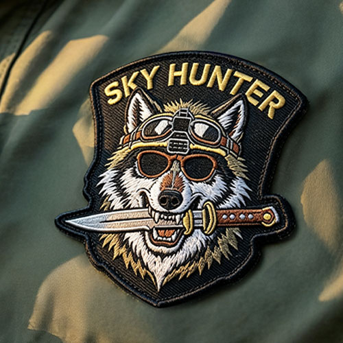 Sky Hunter Embroidered Tactical Patch