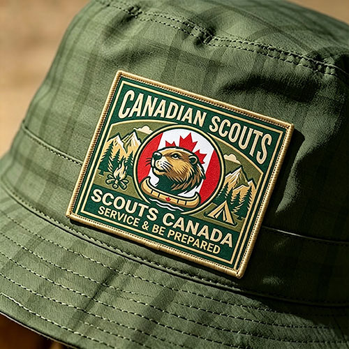 Classic Canadian Wilderness Camping Printed Patch