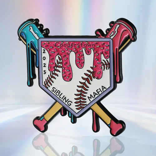 Sibling Mafia Cooperstown Baseball Trading Pins