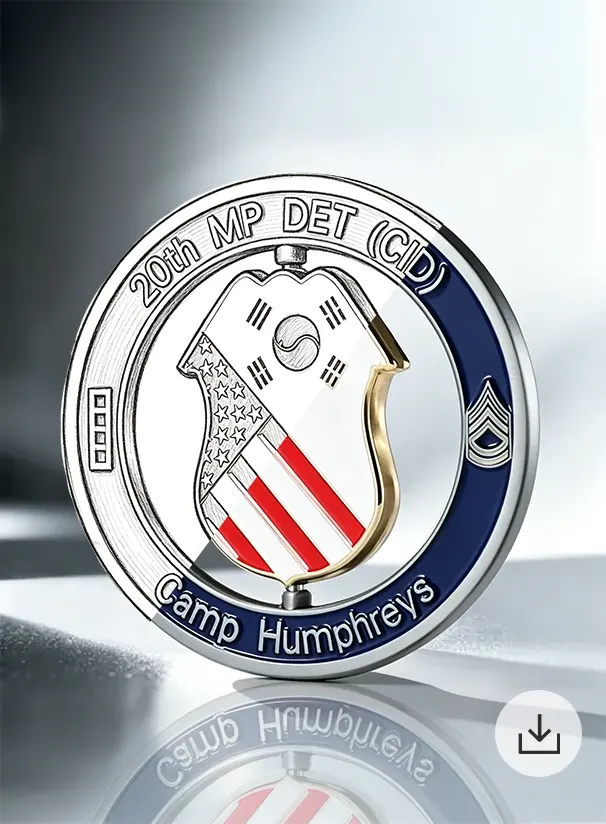 Spinner Challenge Coin Design Template