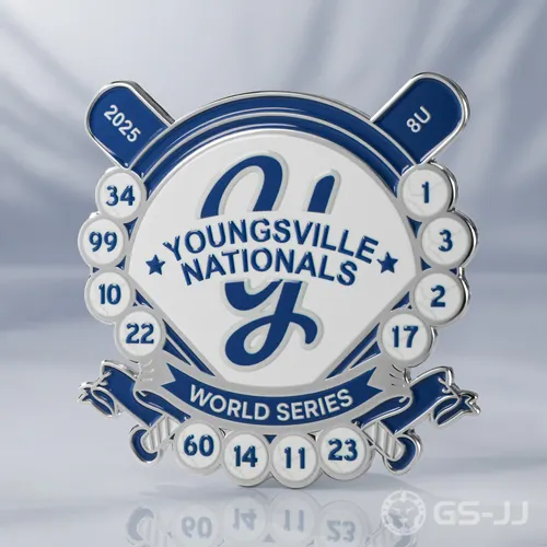 Youngsville Nationals Baseball Trading Pins Youngsville Nationals Baseball Trading Pins