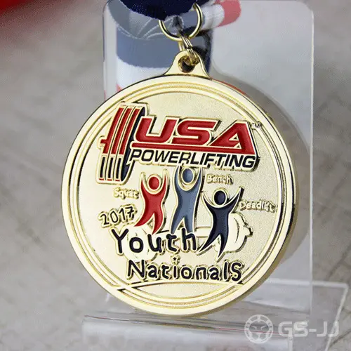 Custom Gold Medals for Sports- Power Lifting Custom Gold Medals for Sports- Power Lifting